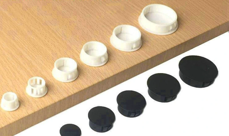 Round Black Hole Plug Rubber Cap End Caps for Steel Tubing, Table Chair Feet