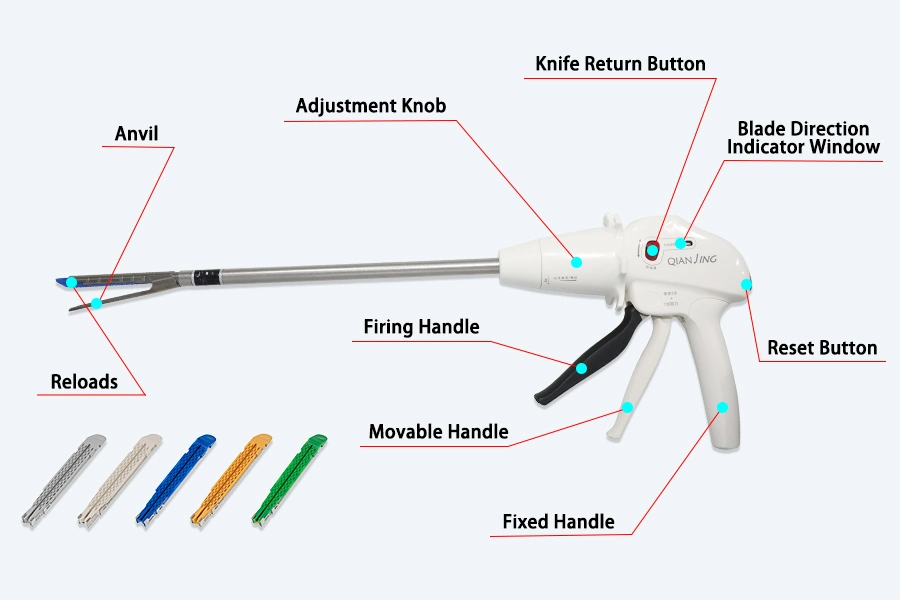 Medical Equipment Surgical Staplers Disposable Endoscopic Linear Stapler for Rectal Resection